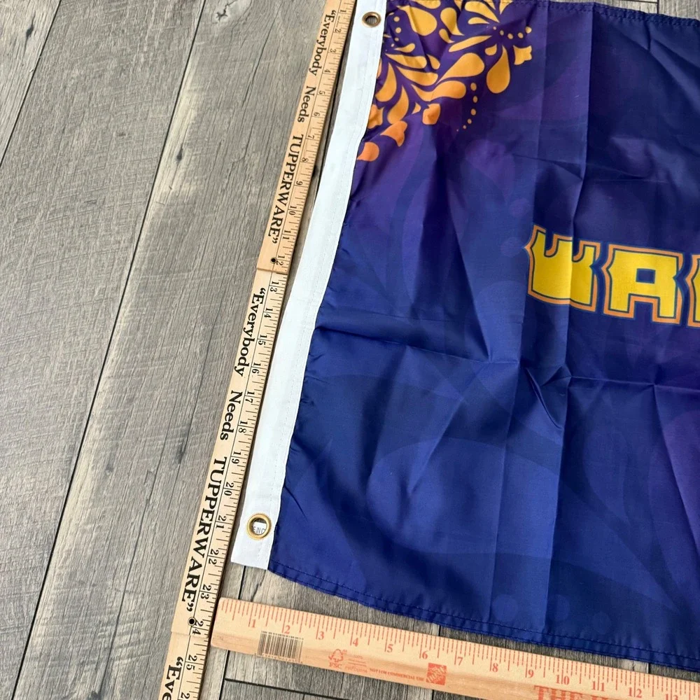 Golden State Warriors Los Warriors NBA Hispanic Heritage Night Flag Purple 23x35